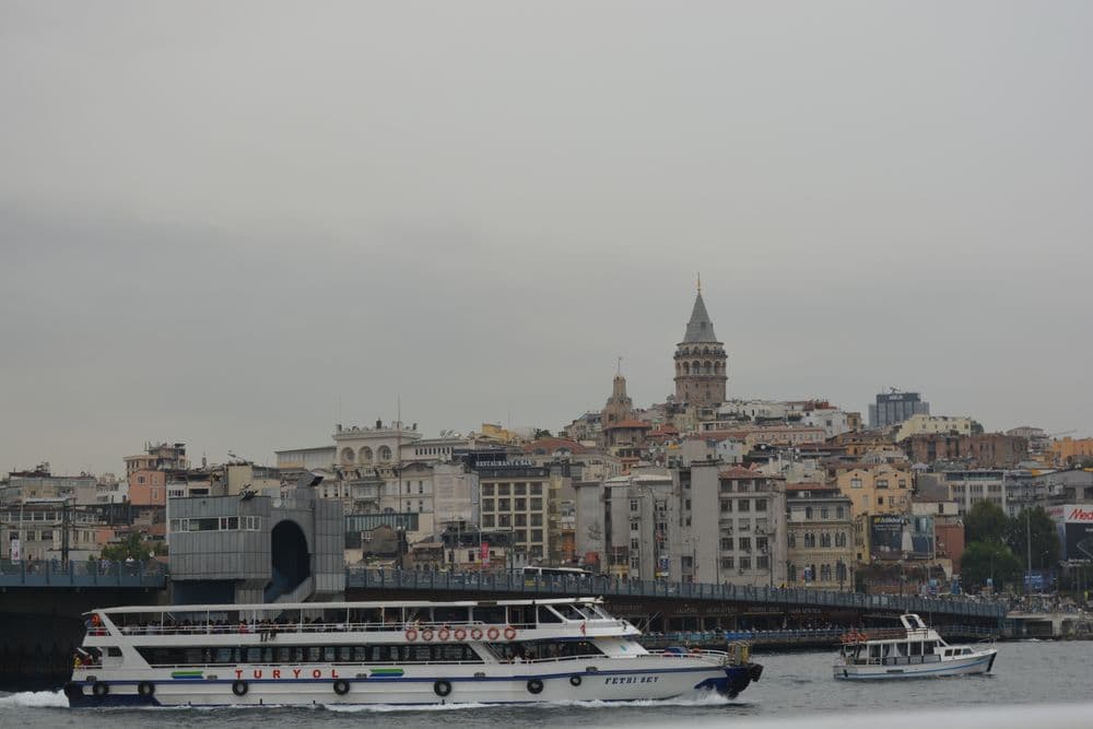 Istanbul skyline over the Bosphorus
